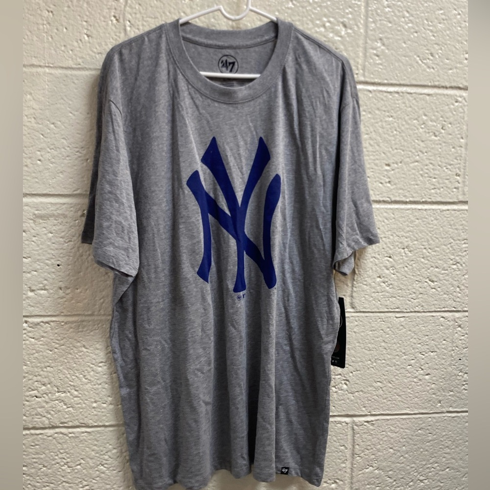 NWT 47 brand New York Yankees Gray tshirt XL